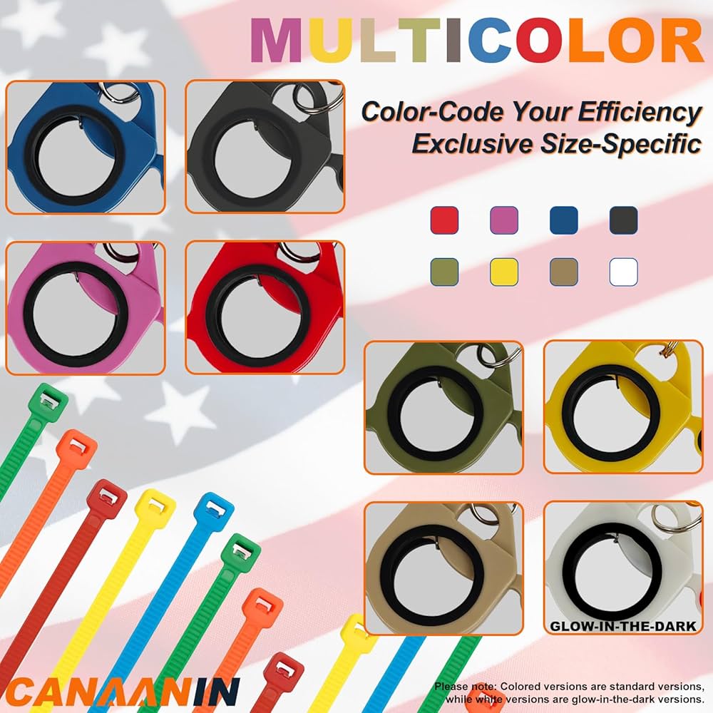 CANAANIN Zip Tie Holder Cable Tie Holder Organizer, Safe